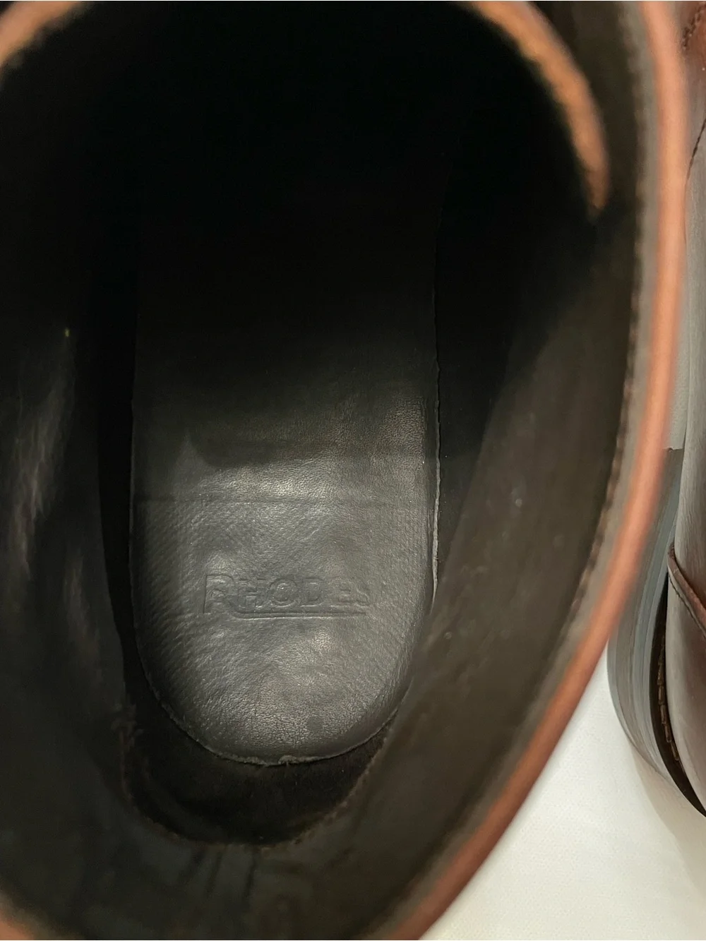 Rhodes Men's Felix Chukka Leather Boots in Brown Rust